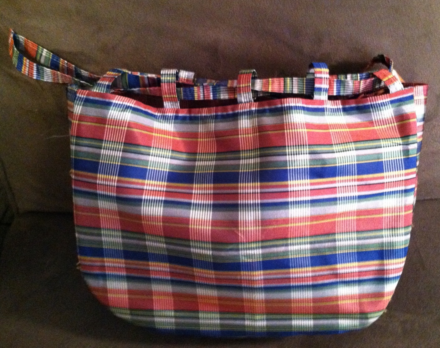 Candy Stripe Purse open