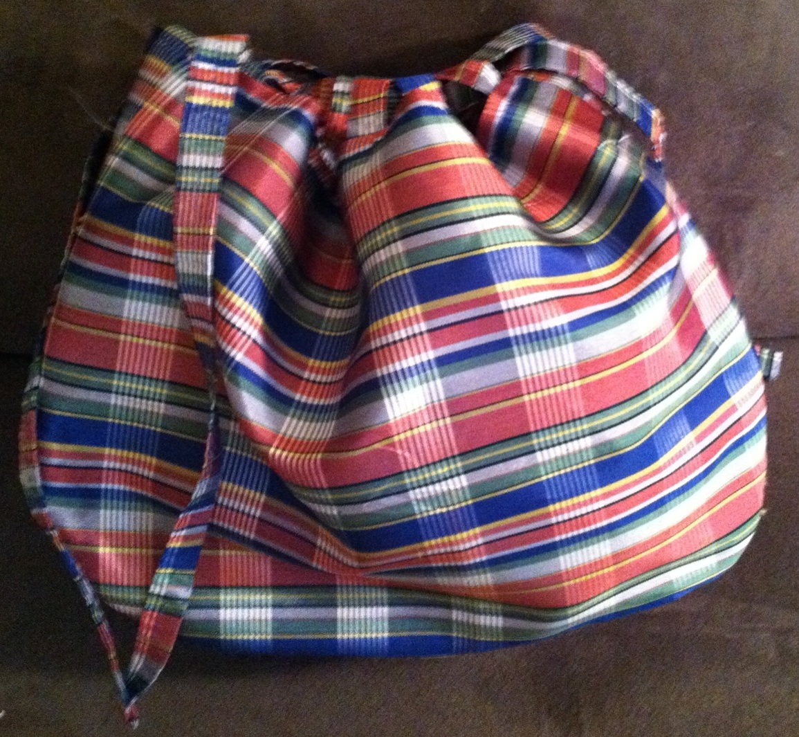 Candy Stripe Purse closed